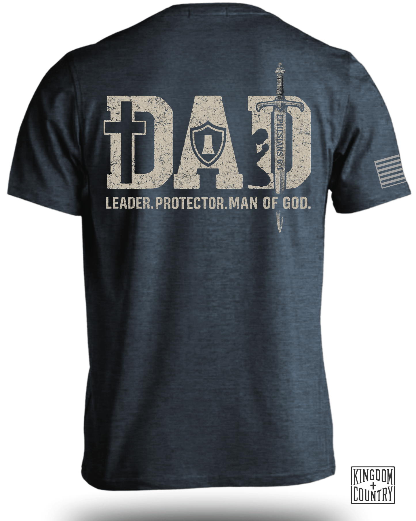Dad-Leader Protector Man Of God T-Shirt