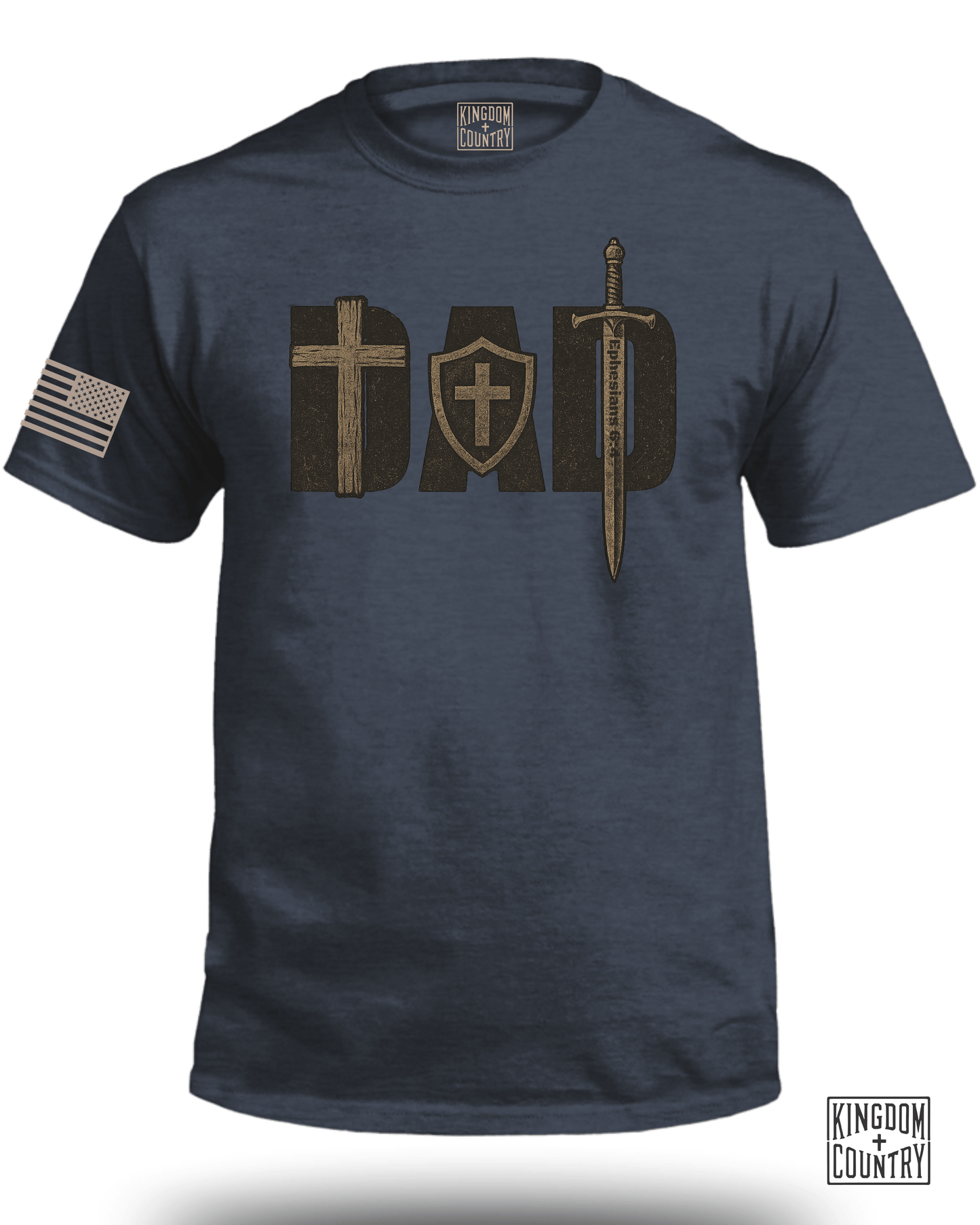 DAD Cross Sword & Shield T-Shirt