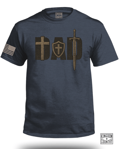 DAD Cross Sword & Shield T-Shirt