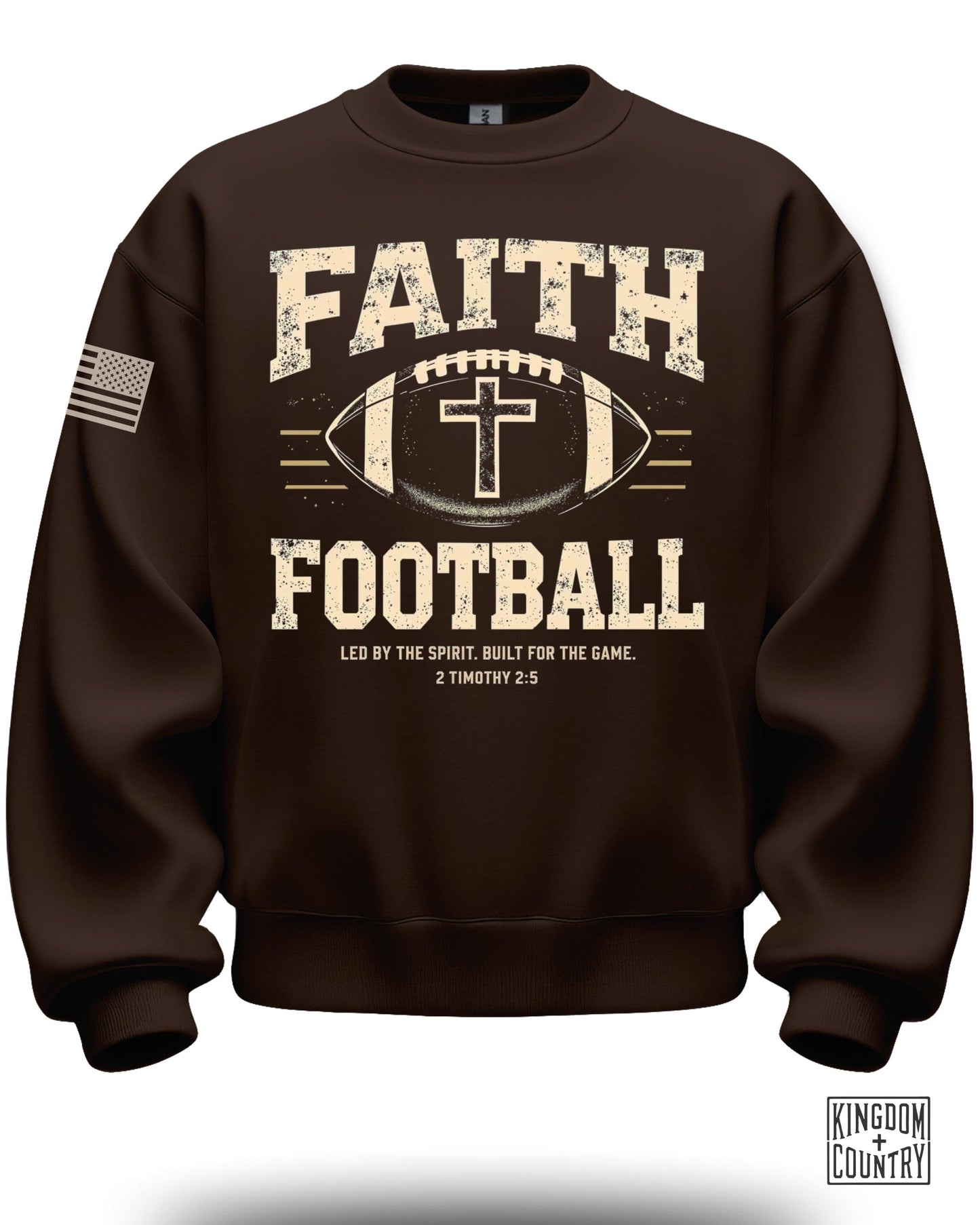 Faith and Football Inspirational Sweatshirt Product