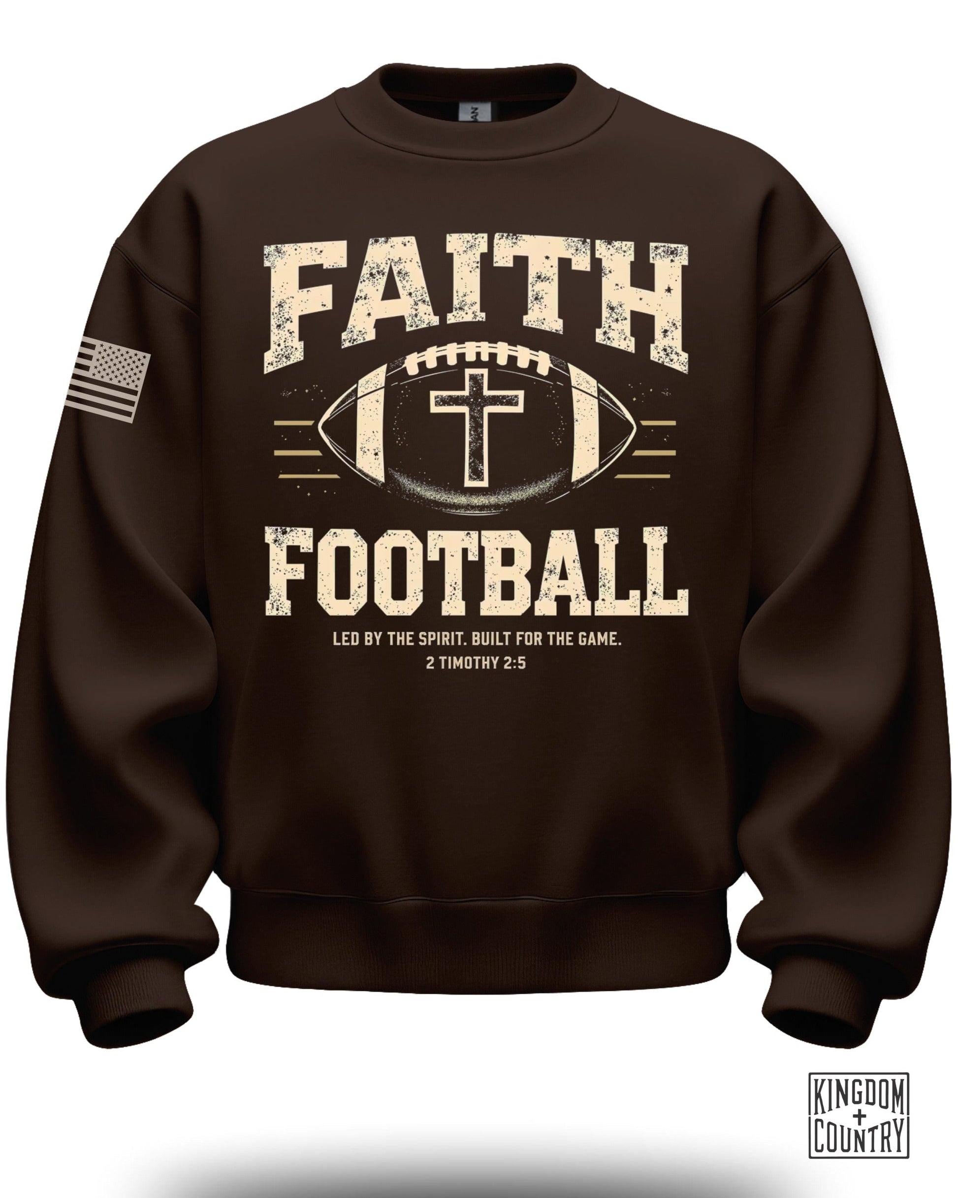 Faith and Football Inspirational Sweatshirt Product