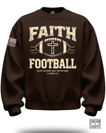 Faith and Football Inspirational Sweatshirt Product