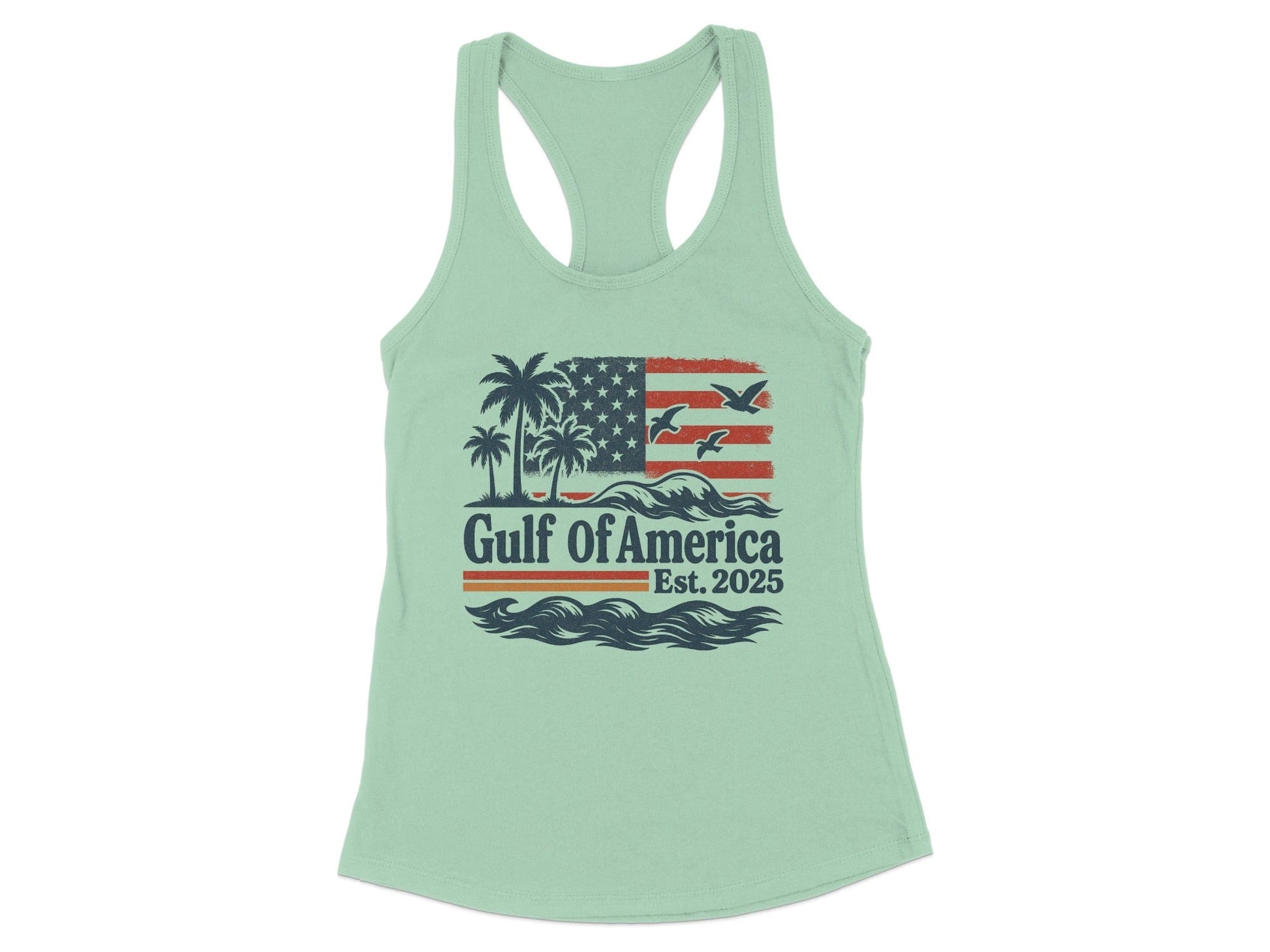 Gulf Of America Graphic Racerback Tank Top product type