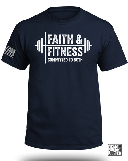 Faith and Fitness Committed to Both T-shirt product