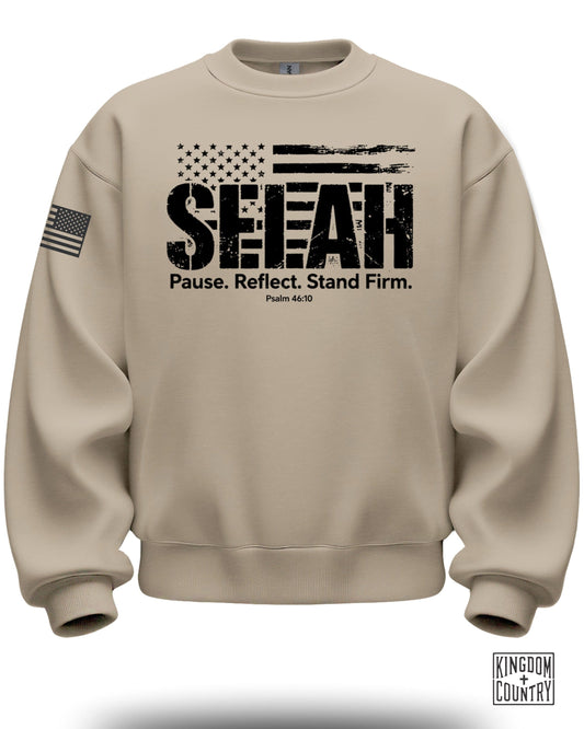 SELAH Pause Reflect Stand Firm Sweatshirt