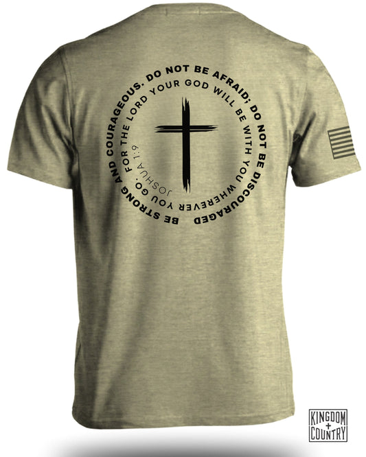 Be Strong and Courageous Graphic Tee product type