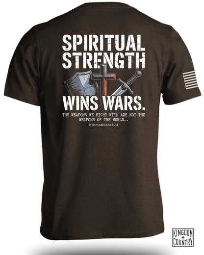 Spiritual Strength Wins Wars Graphic T-Shirt product type