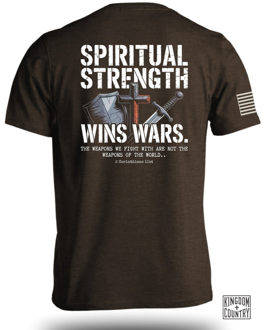 Spiritual Strength Wins Wars Graphic T-Shirt product type