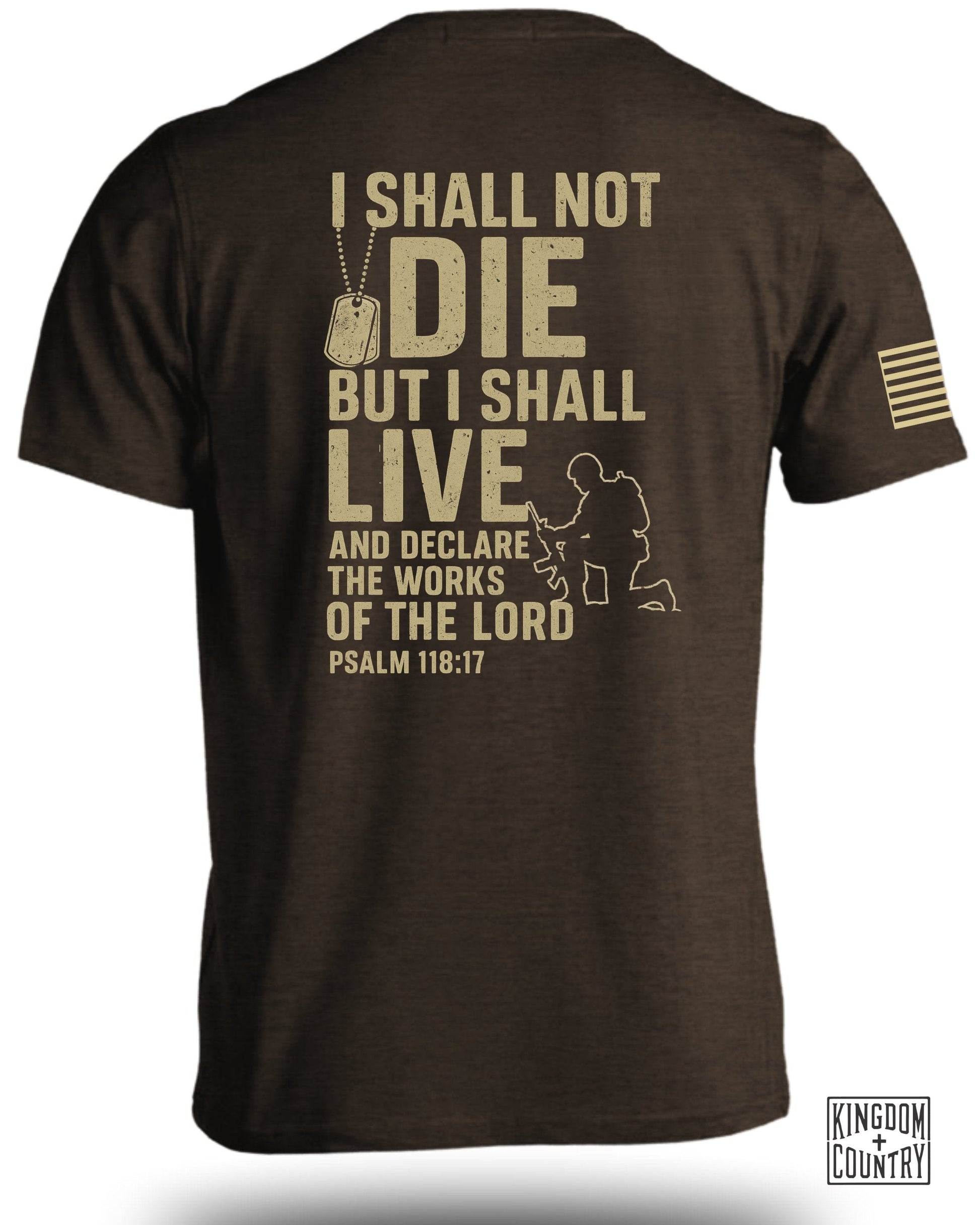 I Shall Not Die But I Shall Live Declare The Works T-shirt