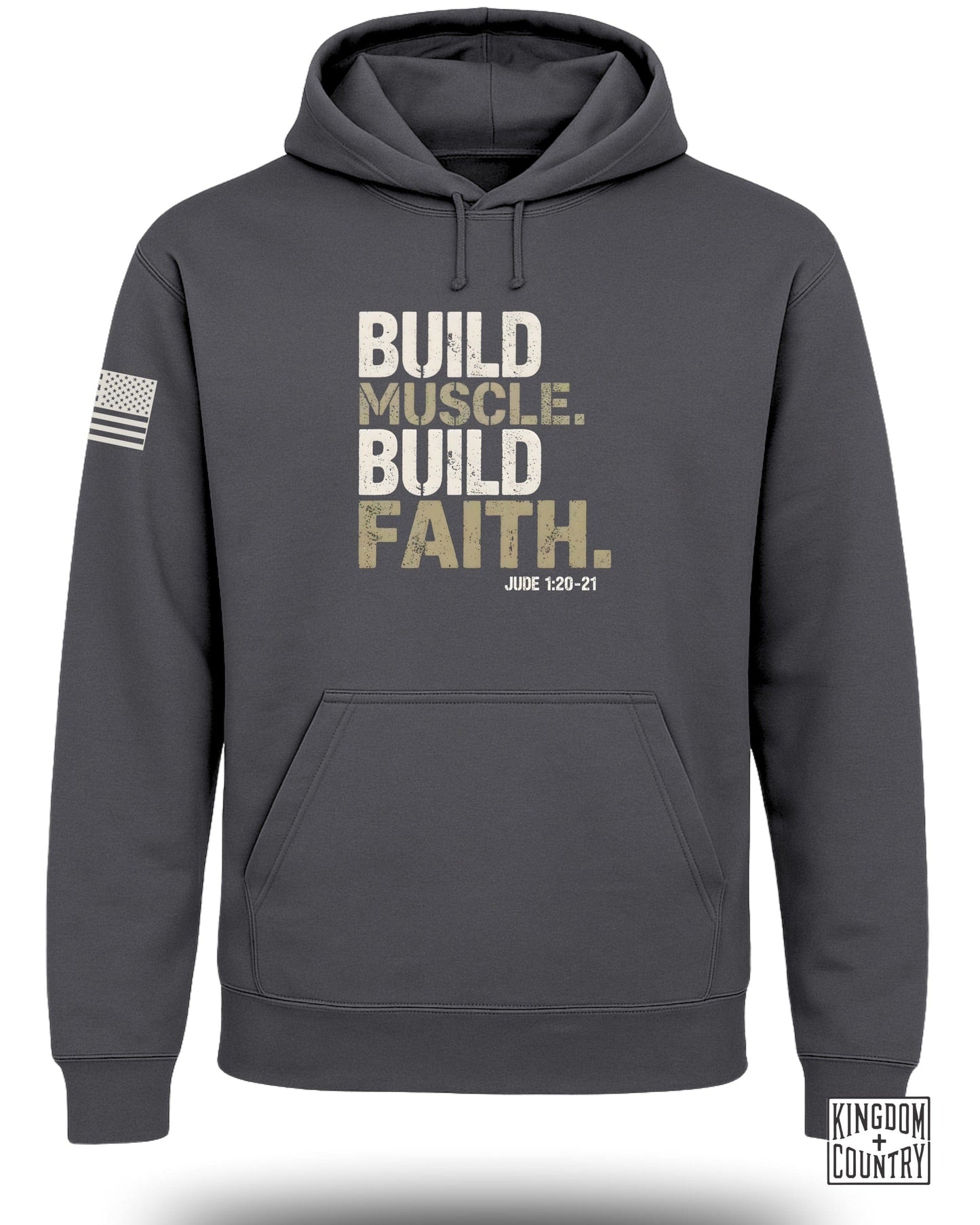 Build Muscle Build Faith Judo 1:20-21 Hoodie