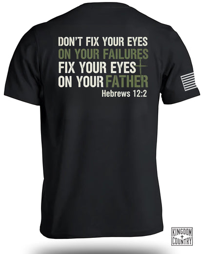Inspiring Hebrews 12 2 Quote Graphic T-shirt product