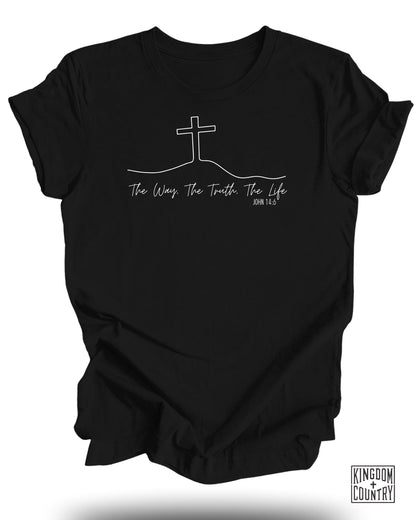 Christian Cross Graphic Message T-Shirt product