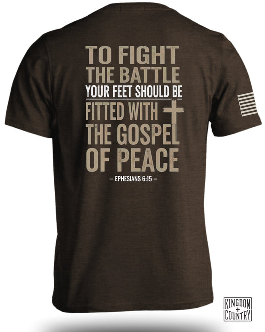 To Fight the Battle Fitted with Gospel of Peace Shirt product