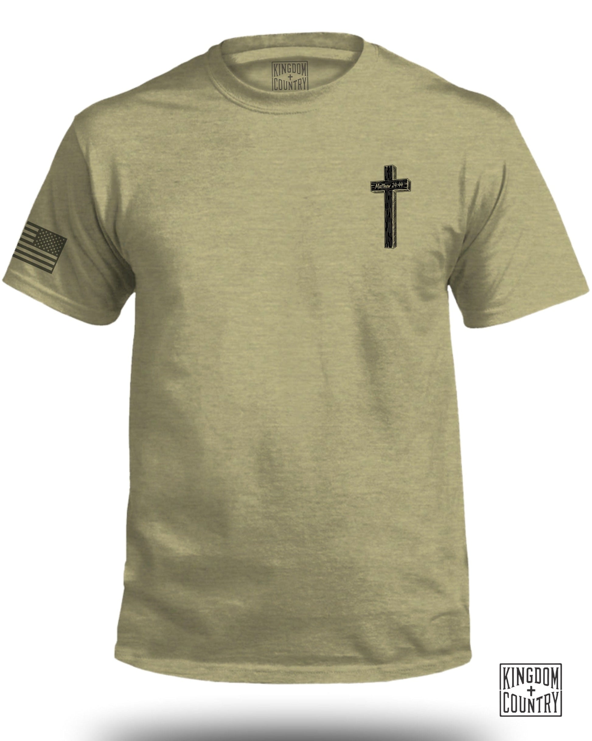 American Flag Cross Kingdom and Country T-shirt product