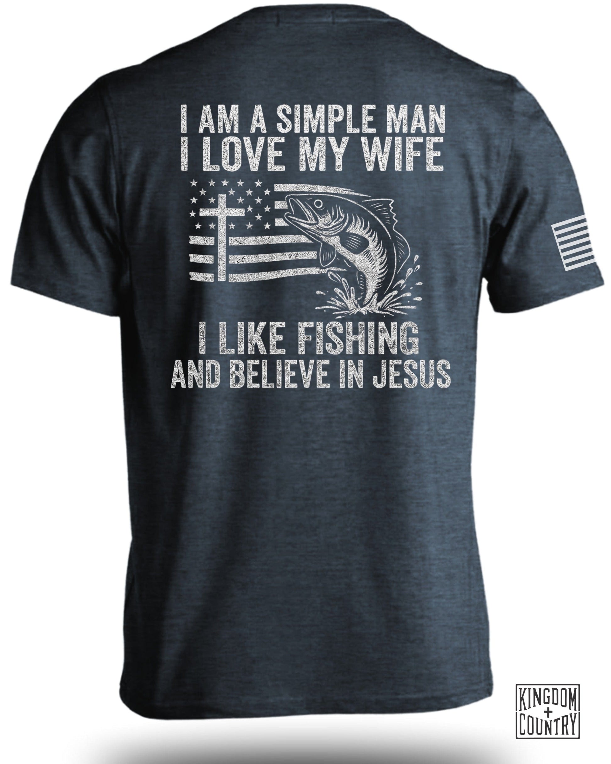 I Love My Wife Fishing Believe Jesus T-Shirt product