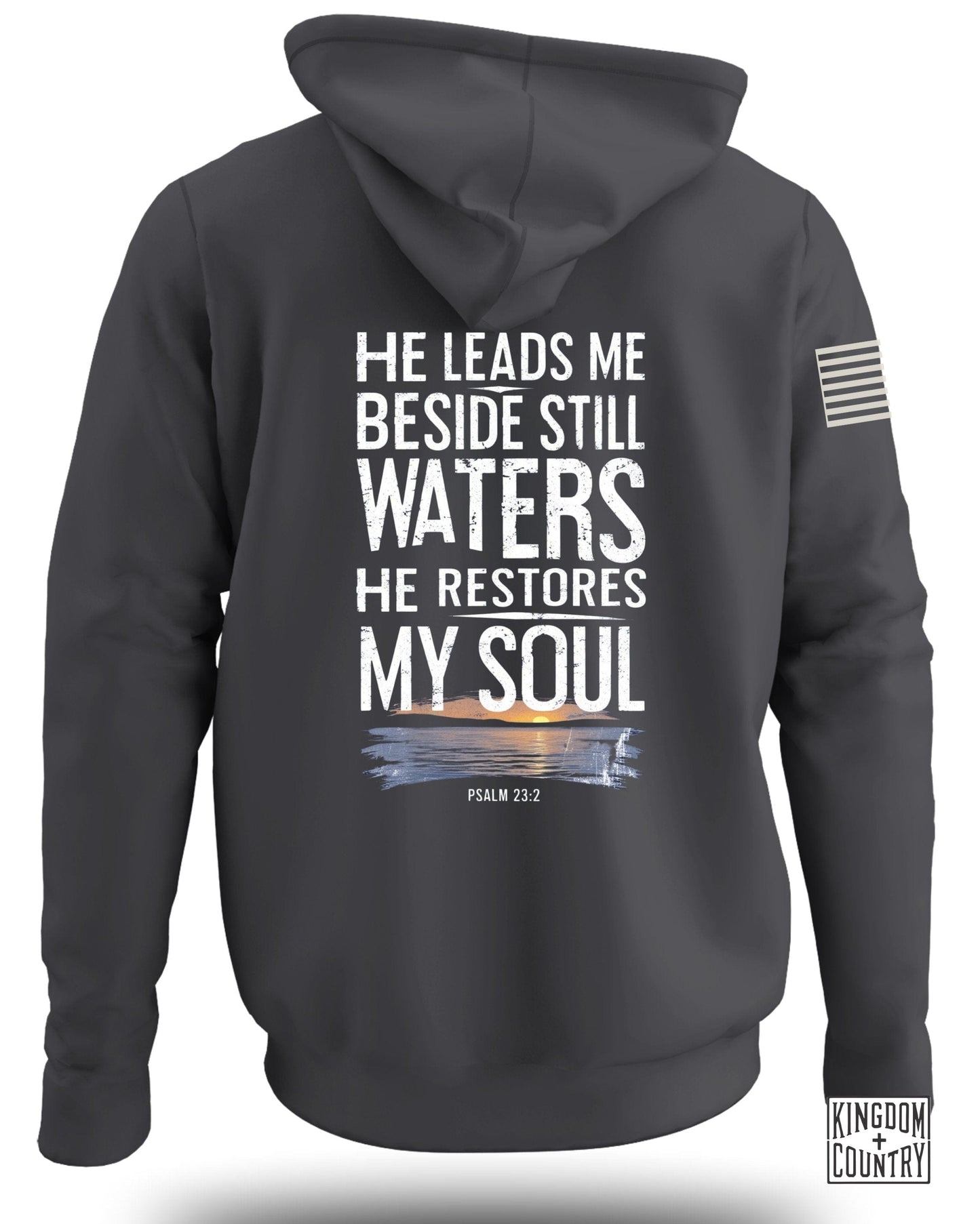 He Leads Me Beside Still Waters Hoodie product type