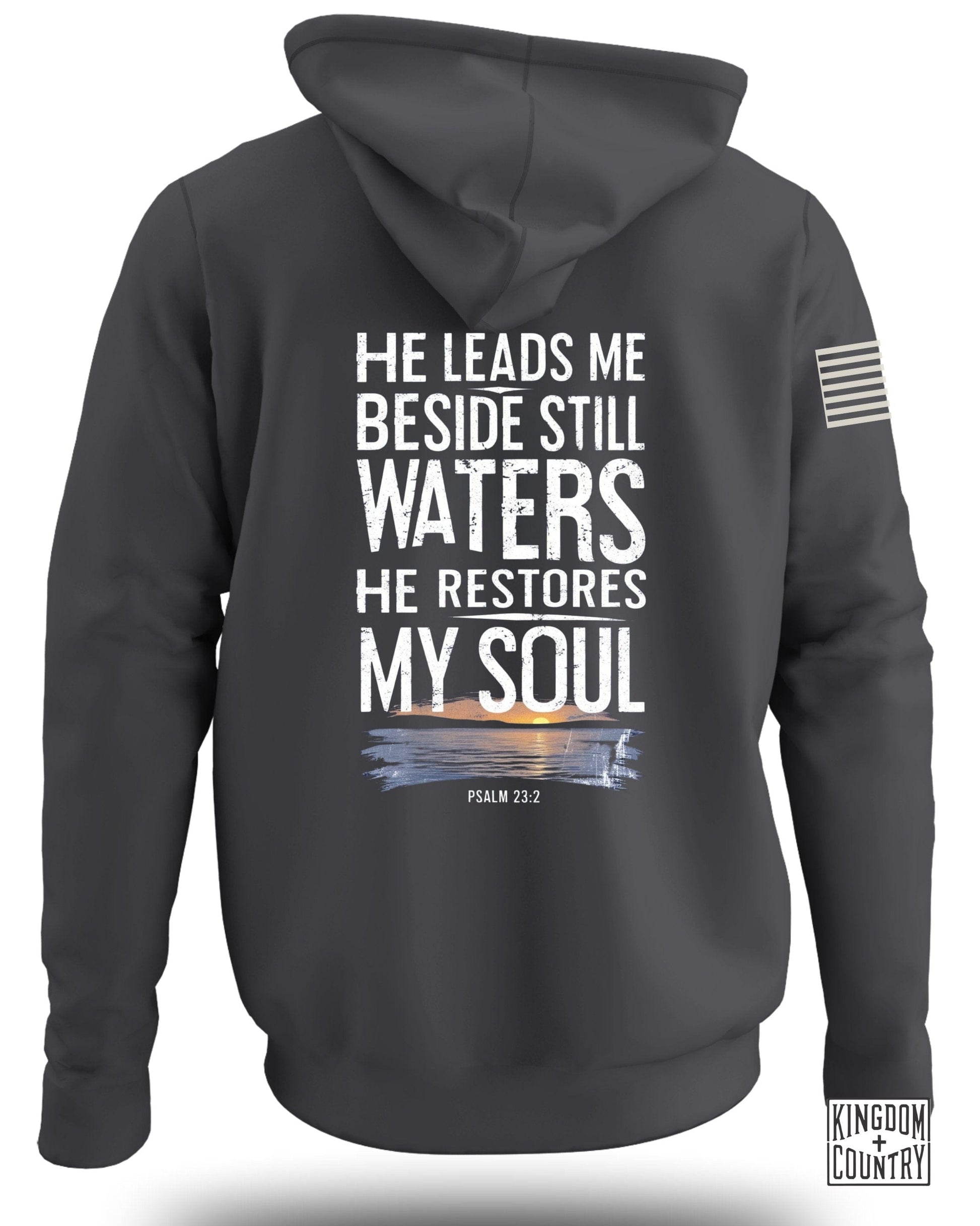 He Leads Me Beside Still Waters Hoodie product type