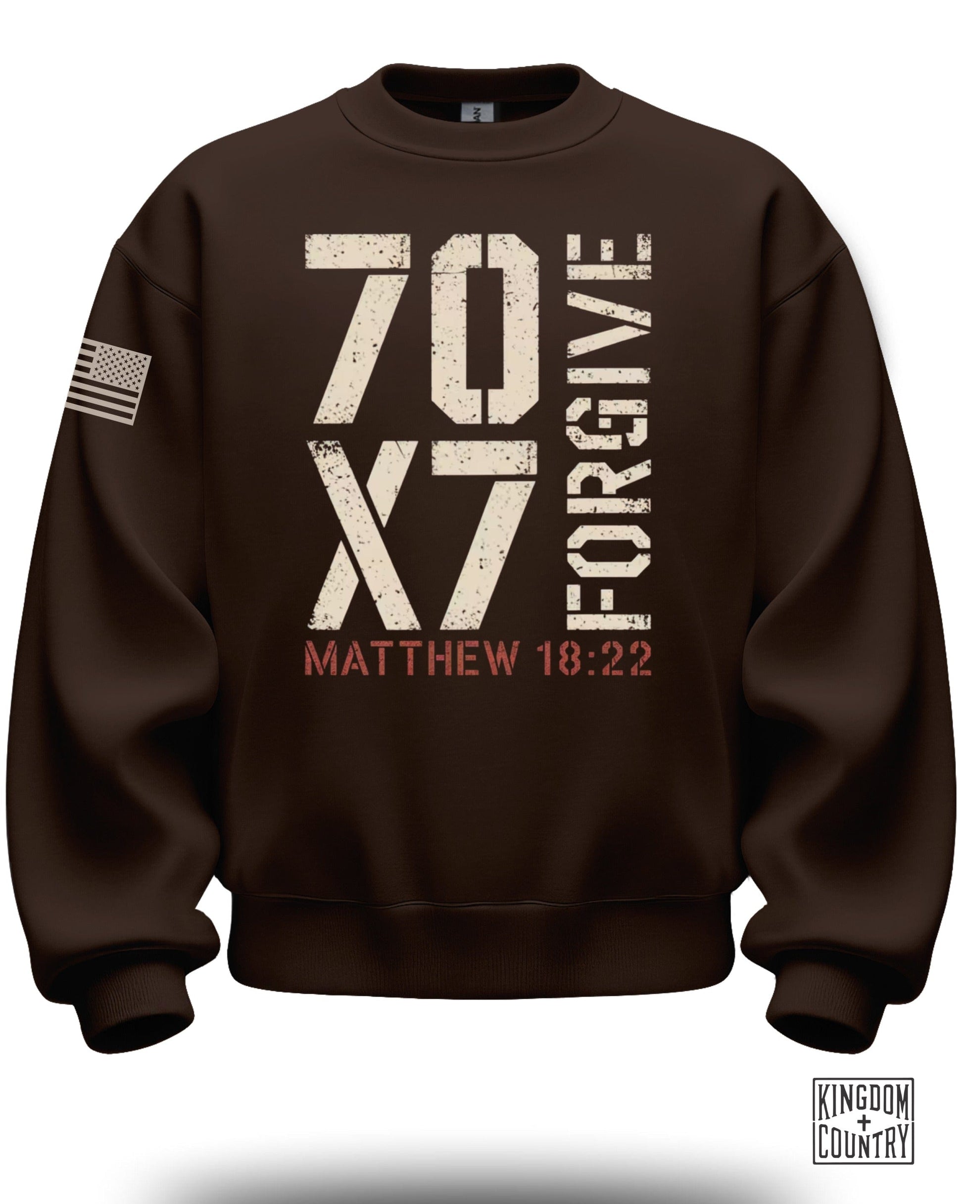 70x7 Forgive Matthew 18:22 Sweatshirt