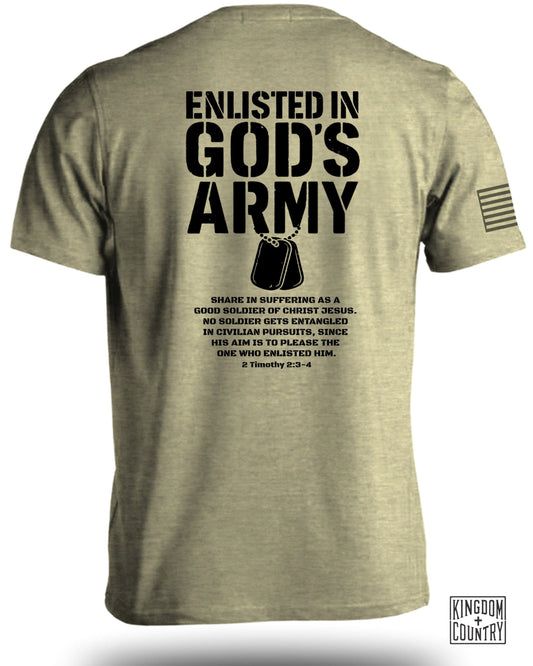 Enlisted in God's Army Share in Suffering T-shirt product type