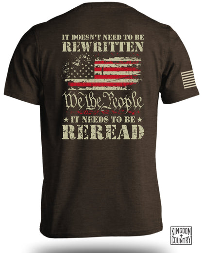 It Needs To Be Reread American Flag Graphic product