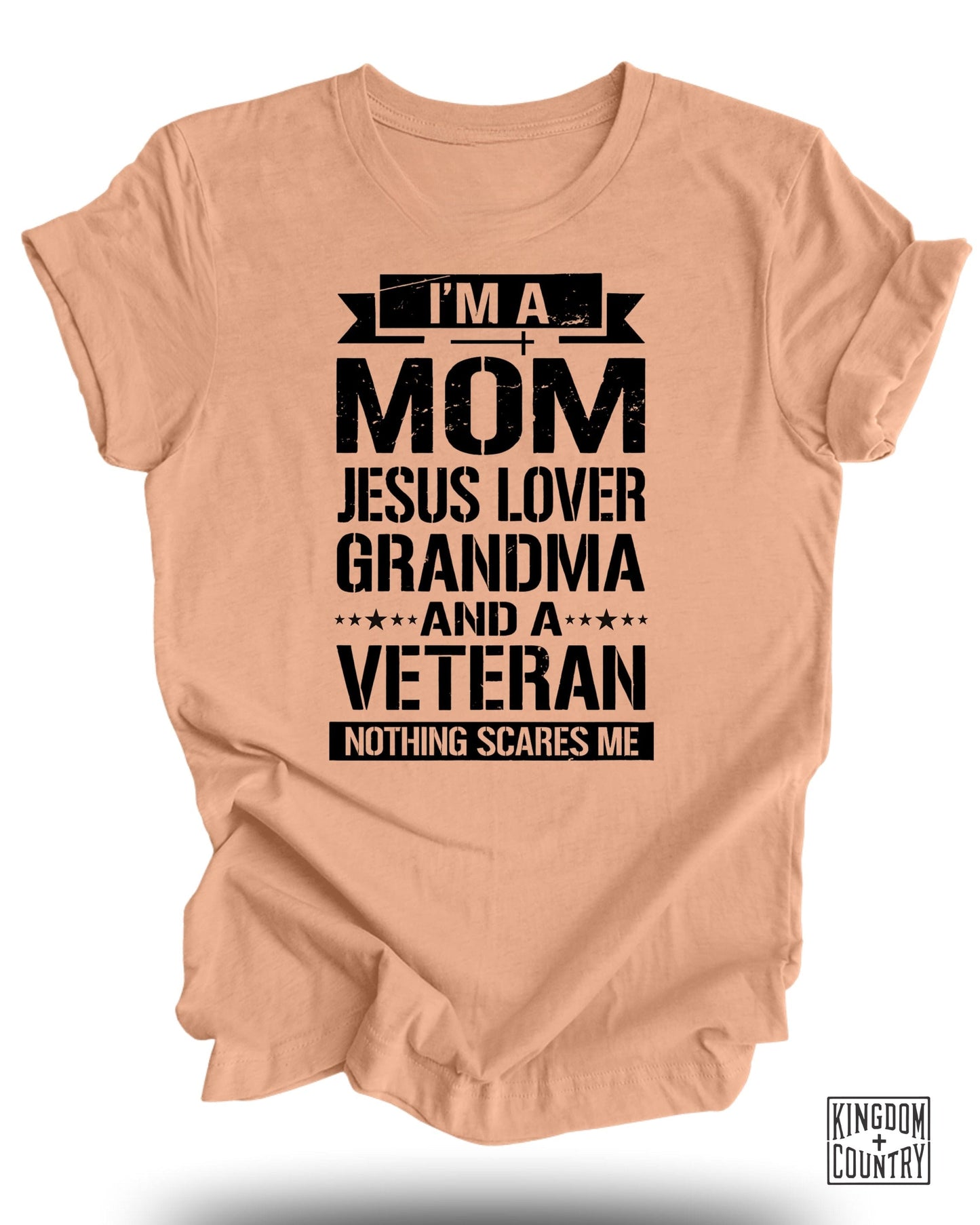 I'm A Mom Jesus Lover Grandma Veteran T-Shirt product