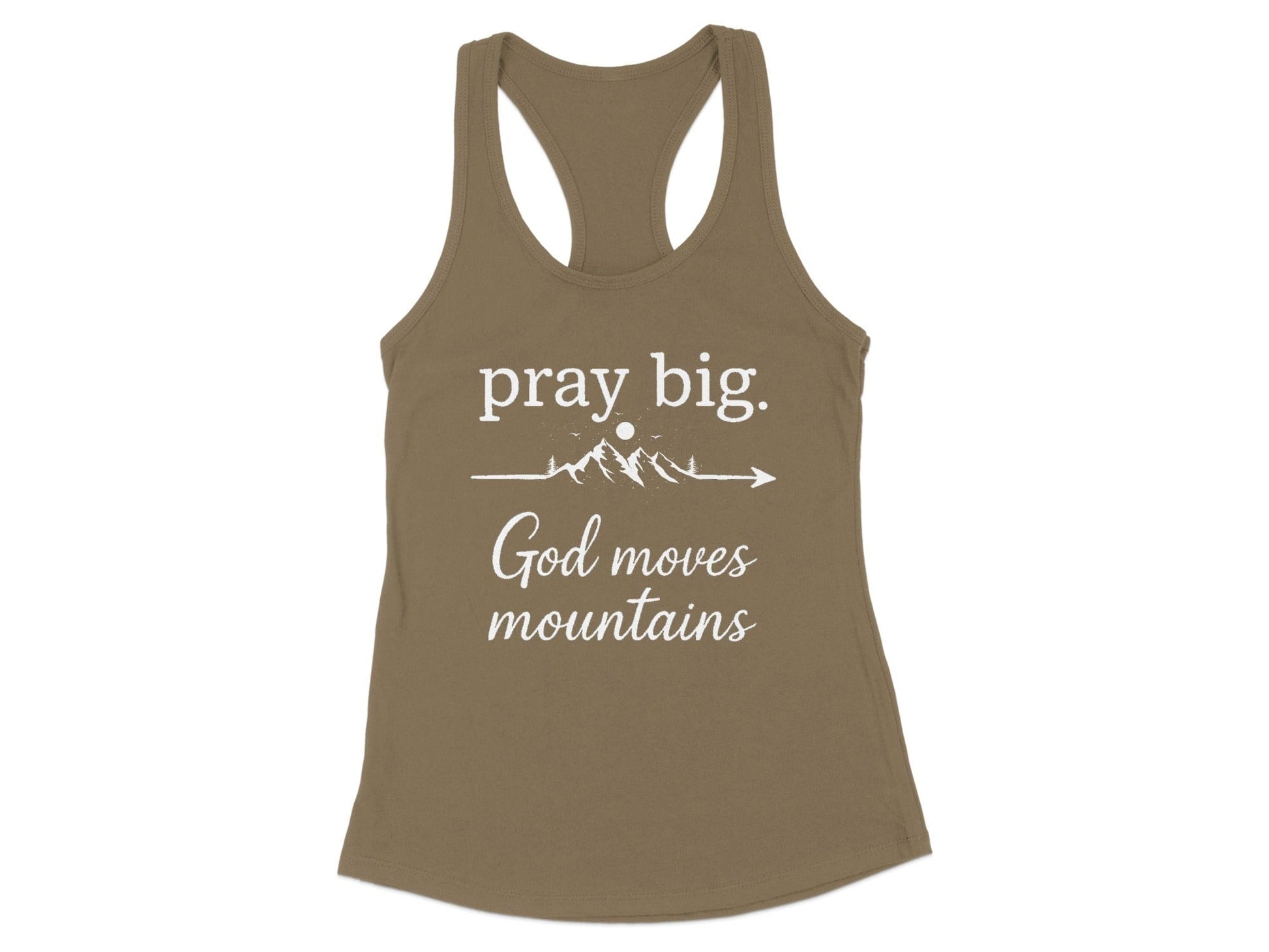 Pray Big God Moves Mountains Tank Top product type