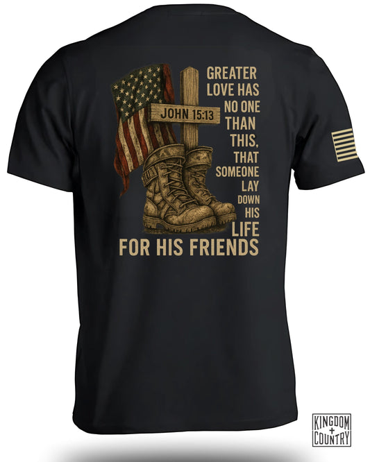 Greater Love John 15:13 Veterans Tribute Shirt product
