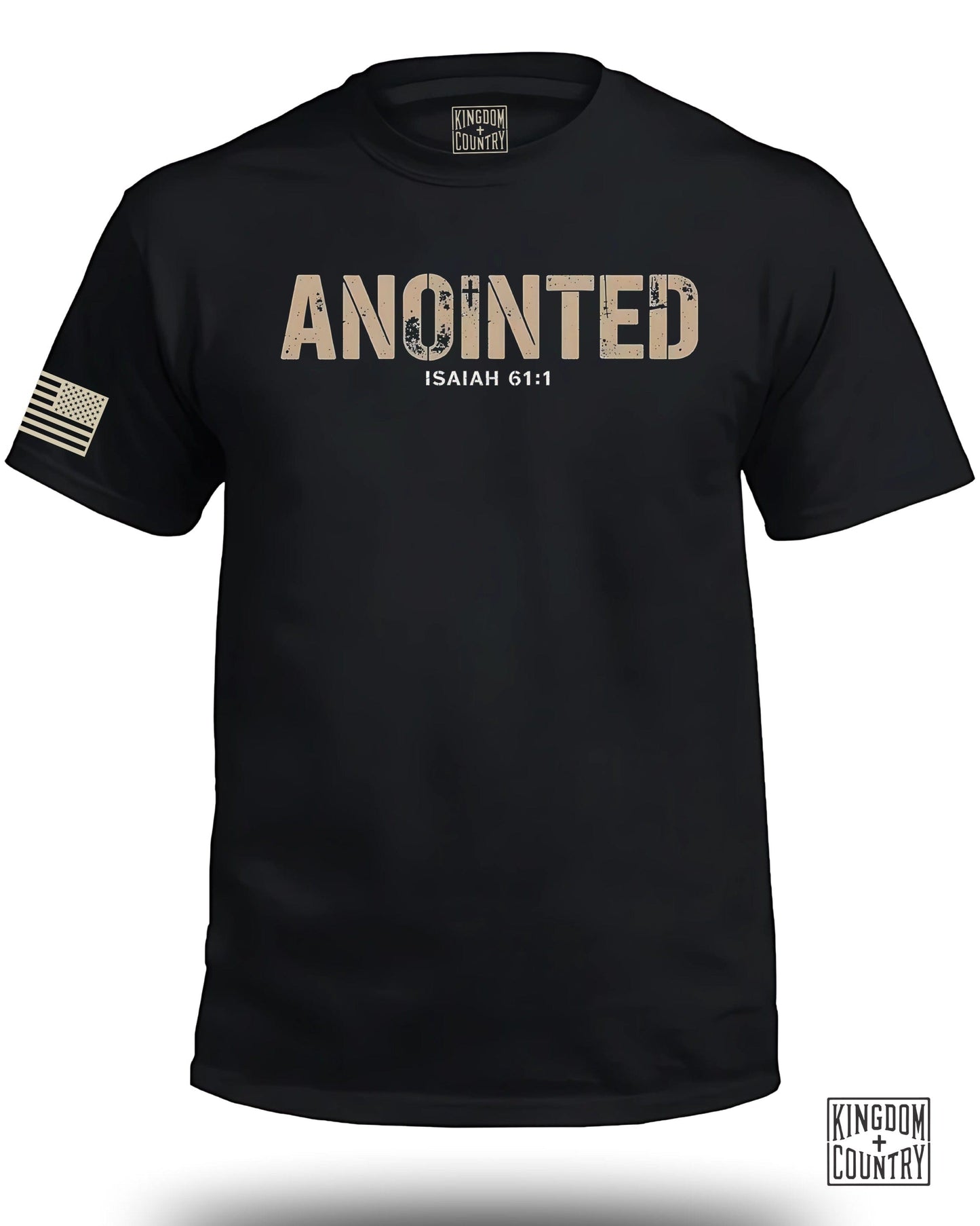 ANOINTED Isaiah 61:1 American Flag T-shirt product type
