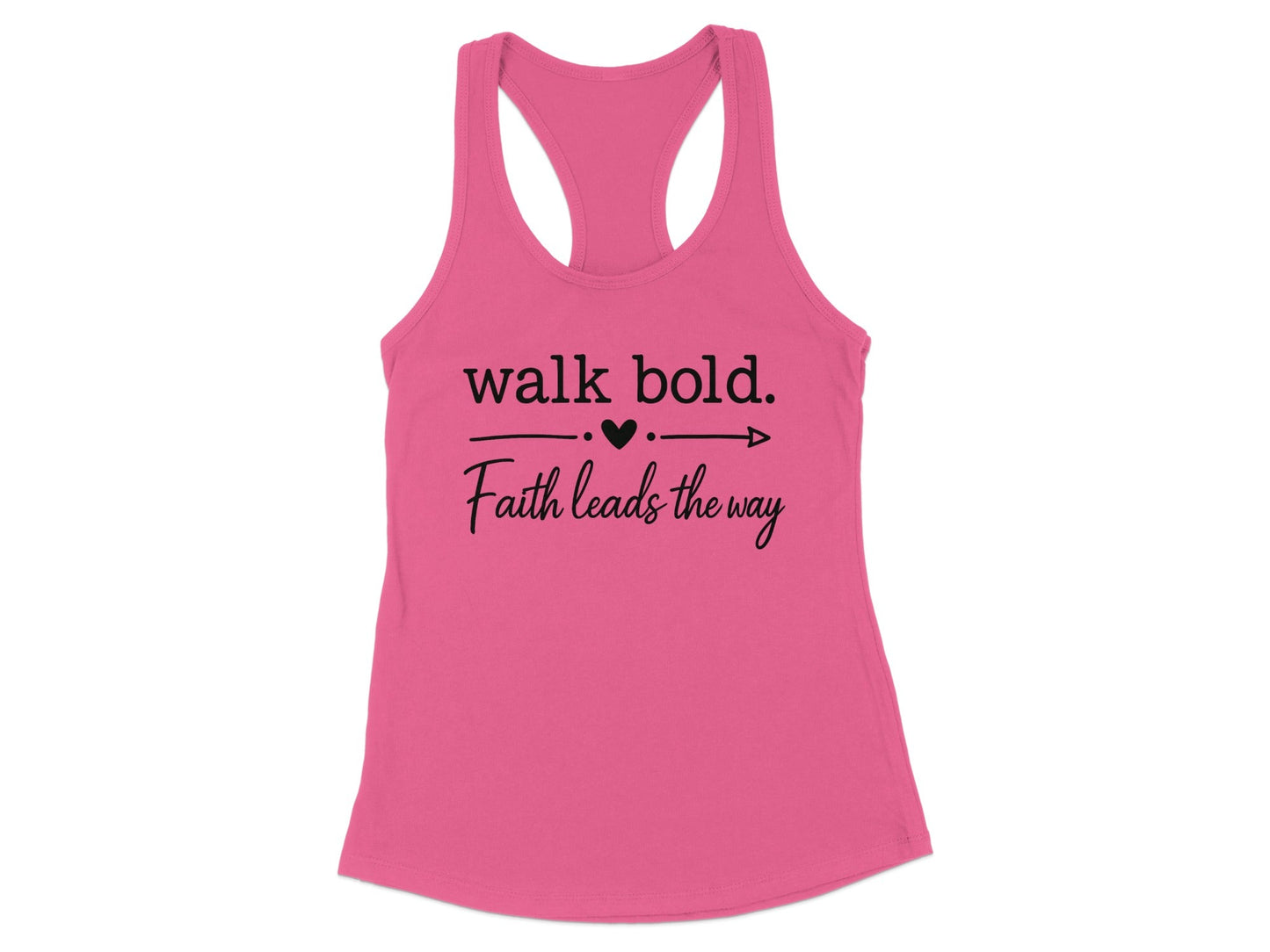 Walk Bold Faith Leads The Way Printed Tank Top product type