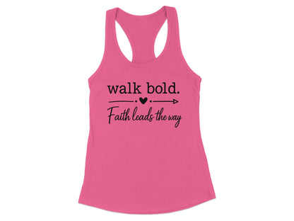 Walk Bold Faith Leads The Way Printed Tank Top product type