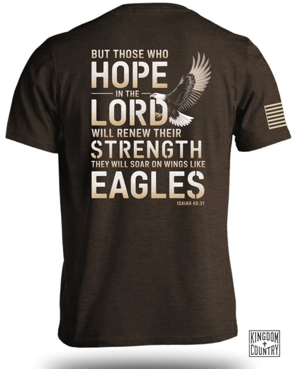 Inspirational Bible Verse T-Shirt with Eagle Design product type