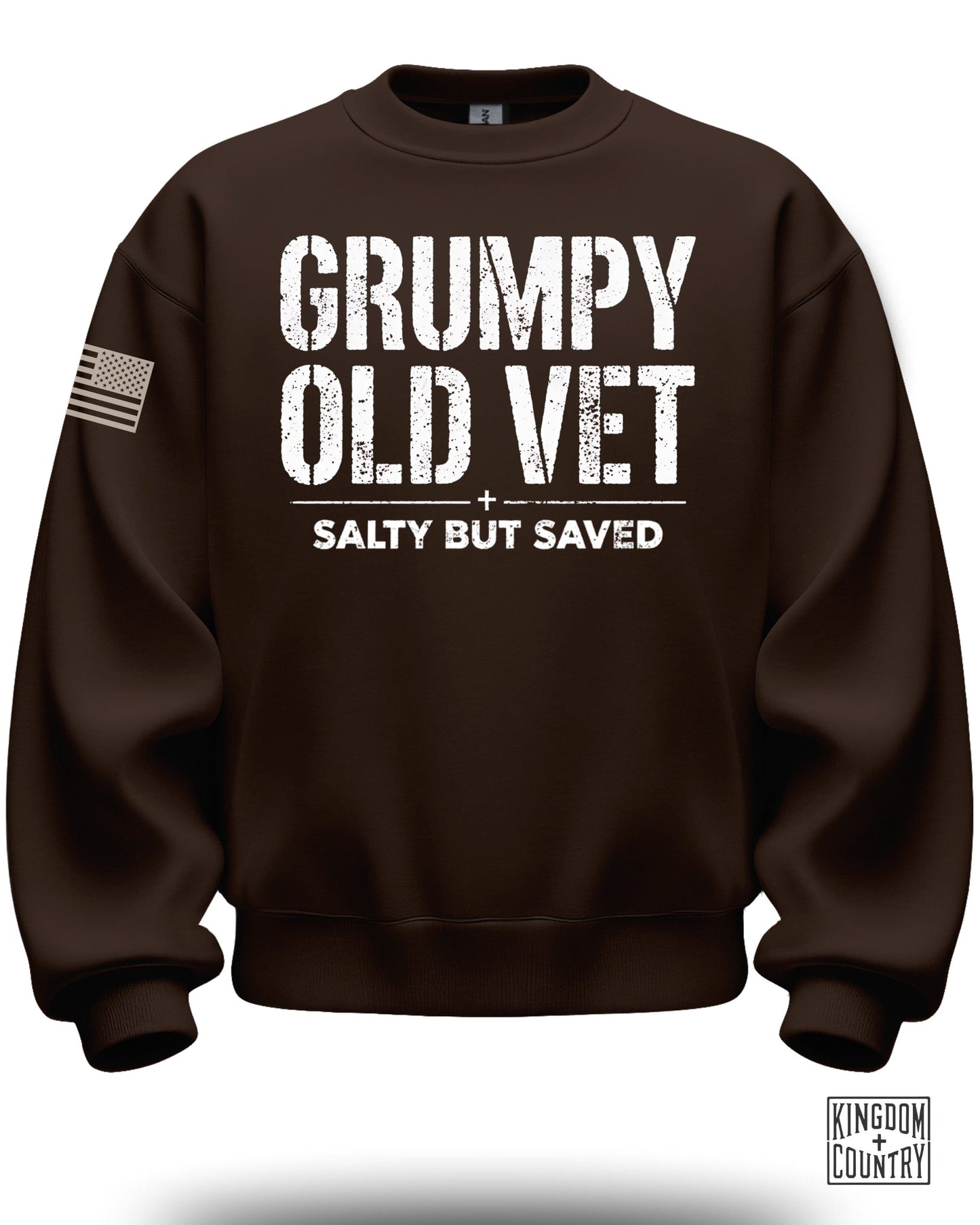 Grumpy Old Vet Salty But Saved Sweatshirt product