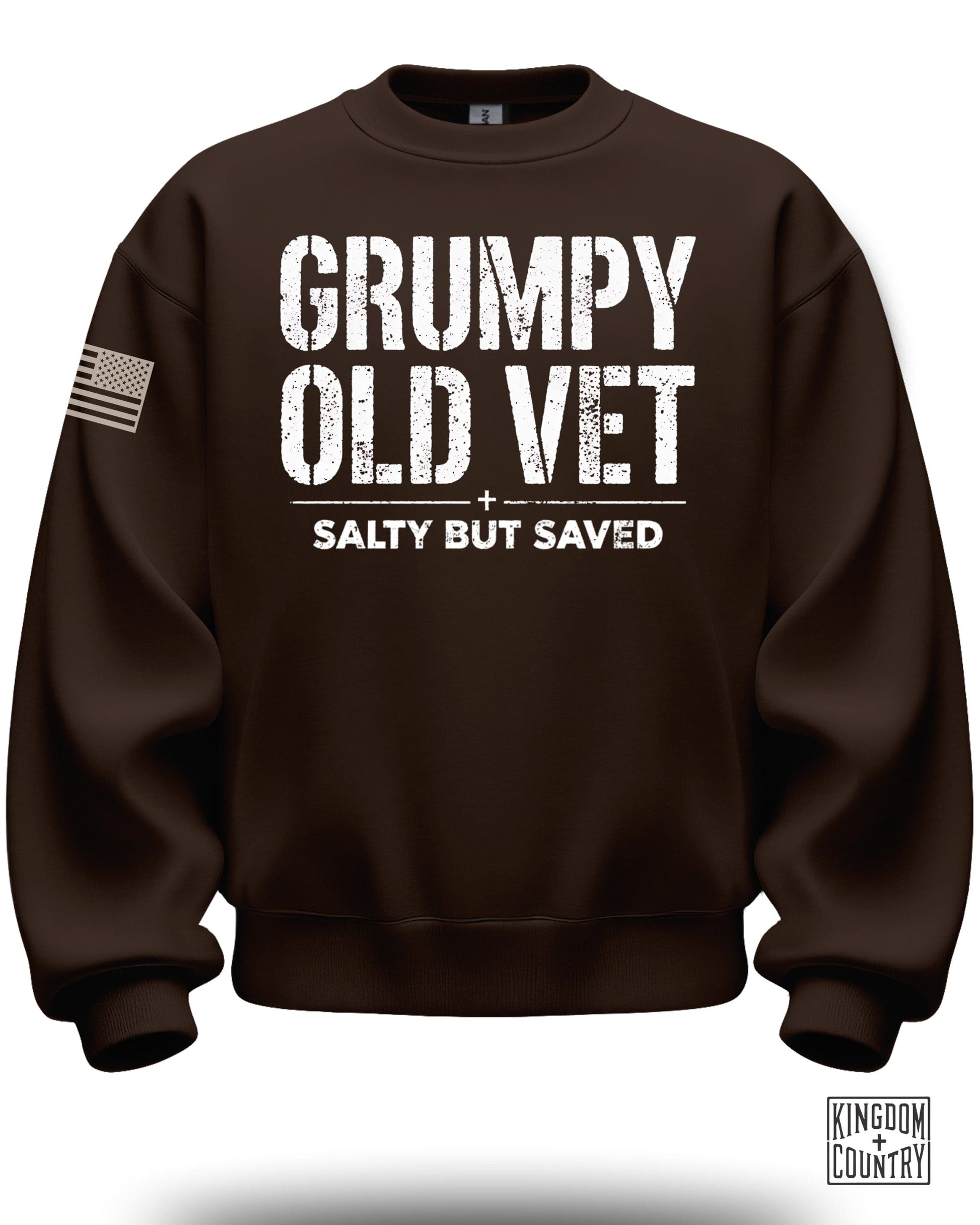 Grumpy Old Vet Salty But Saved Sweatshirt product