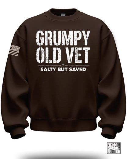 Grumpy Old Vet Salty But Saved Sweatshirt product