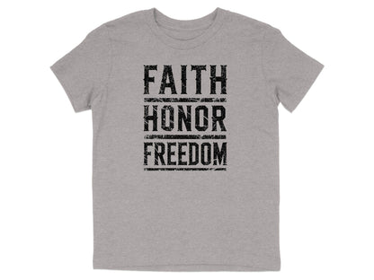 Faith Honor Freedom Graphic Apparel Shirt