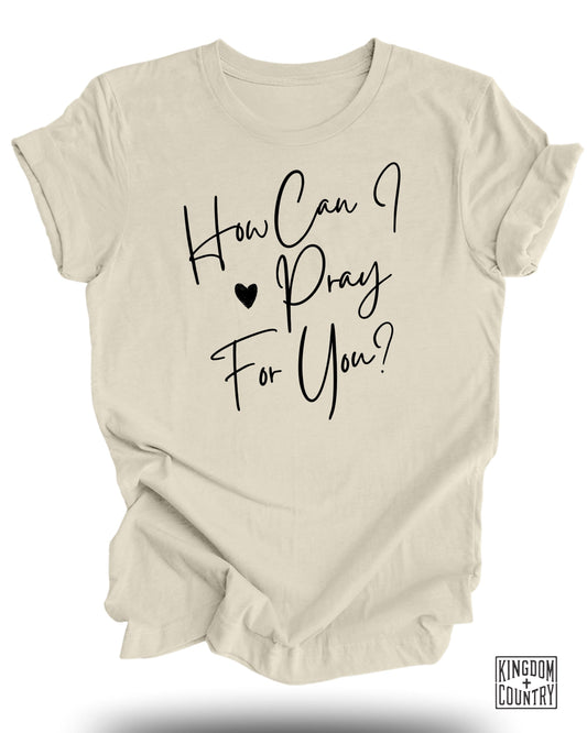 How Can I Pray For You Slogan Design Shirt product type