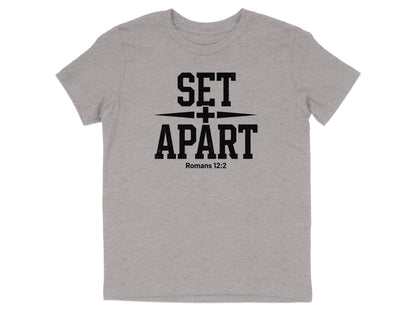 Set Apart Romans 12:2 Christian T-shirt