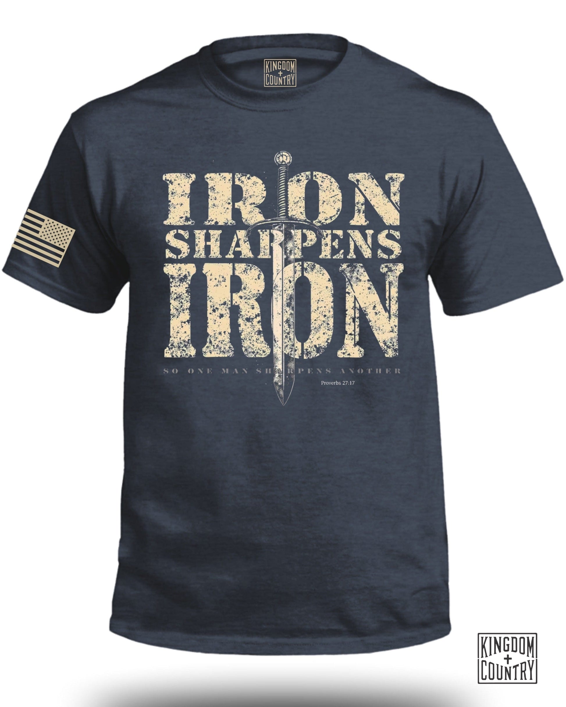 Iron Sharpens Iron Proverbs 27:17 Shirt product