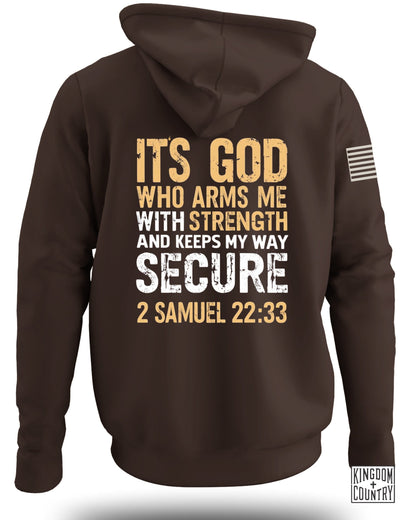Its God Who Arms Me Keeps My Way Secure Hoodie product type