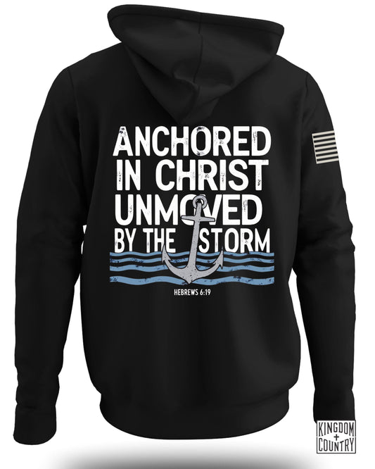 Anchored in Christ Unmoved Hoodie product type