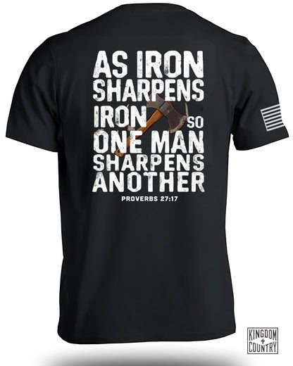 Motivational As Iron Sharpens Iron Quote T shirt product