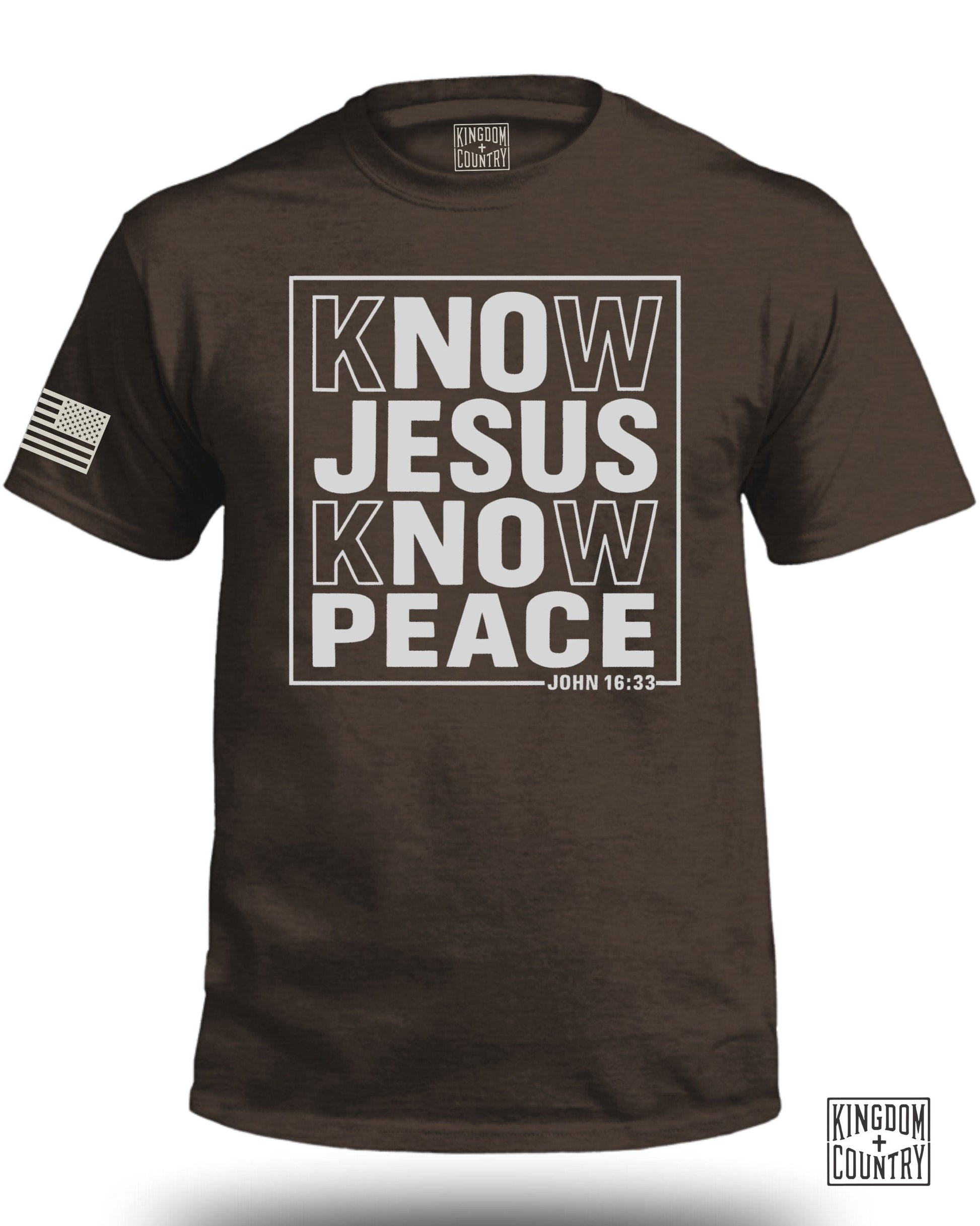 Know Jesus Know Peace John 16:33 Inspirational Product
