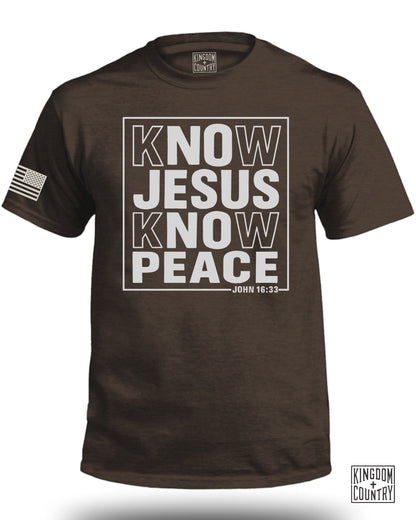 Know Jesus Know Peace John 16:33 Inspirational Product