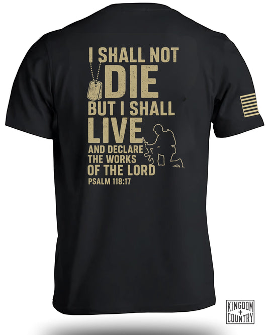 I Shall Not Die But Live Graphic T-Shirt product type
