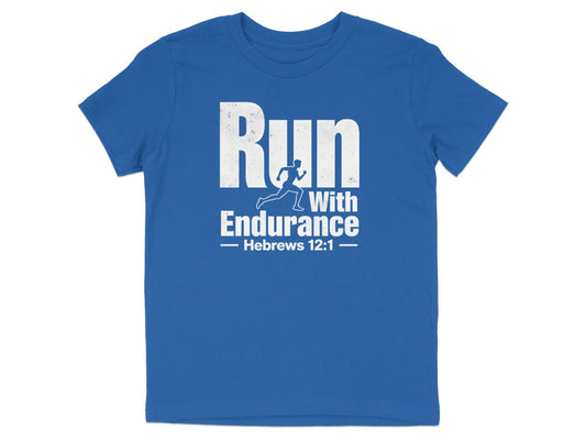 Run With Endurance Hebrews 12:1 T-Shirt