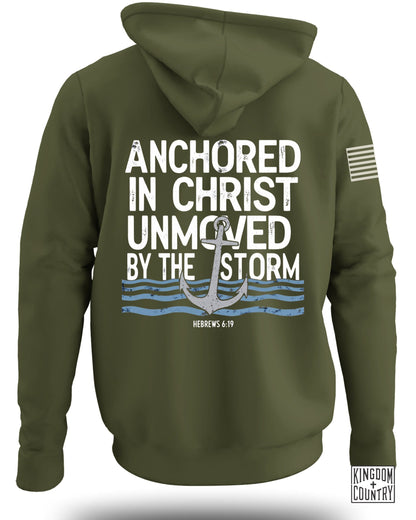 Anchored in Christ Unmoved by the Storm Hoodie product