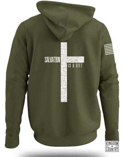 Salvation Is a Gift Cross Hoodie product