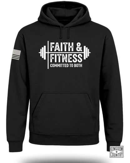Faith and Fitness Committed to Both Hoodie