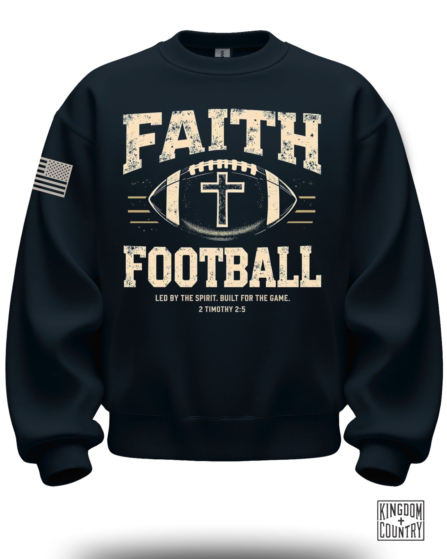 Faith Football Sweatshirt for Sports Lovers