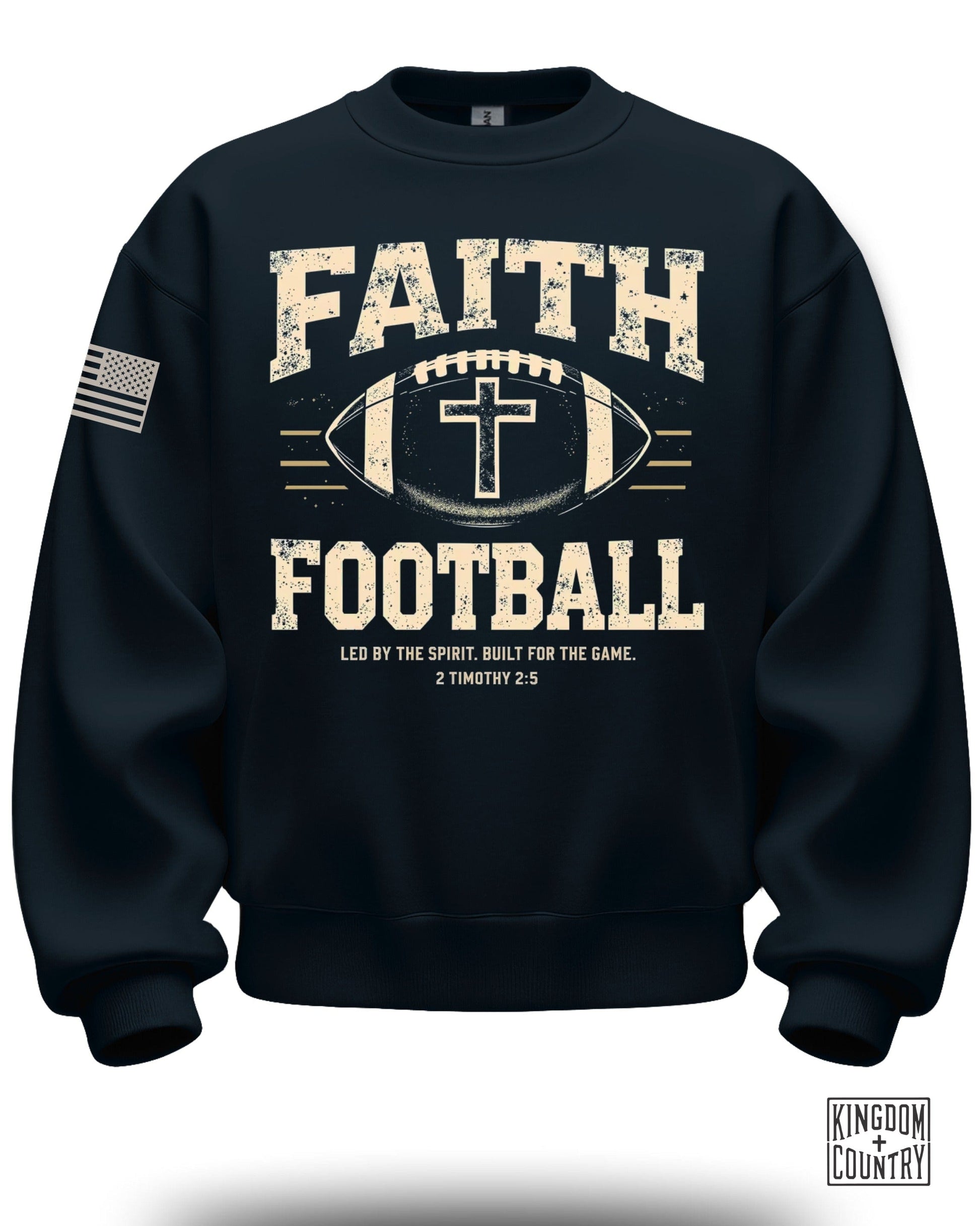 Faith Football Sweatshirt for Sports Lovers